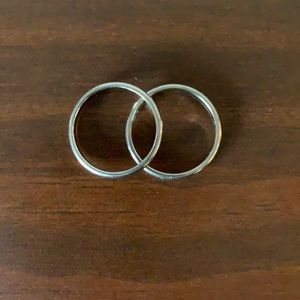 10K White Gold Wedding Bands-Selling Together
